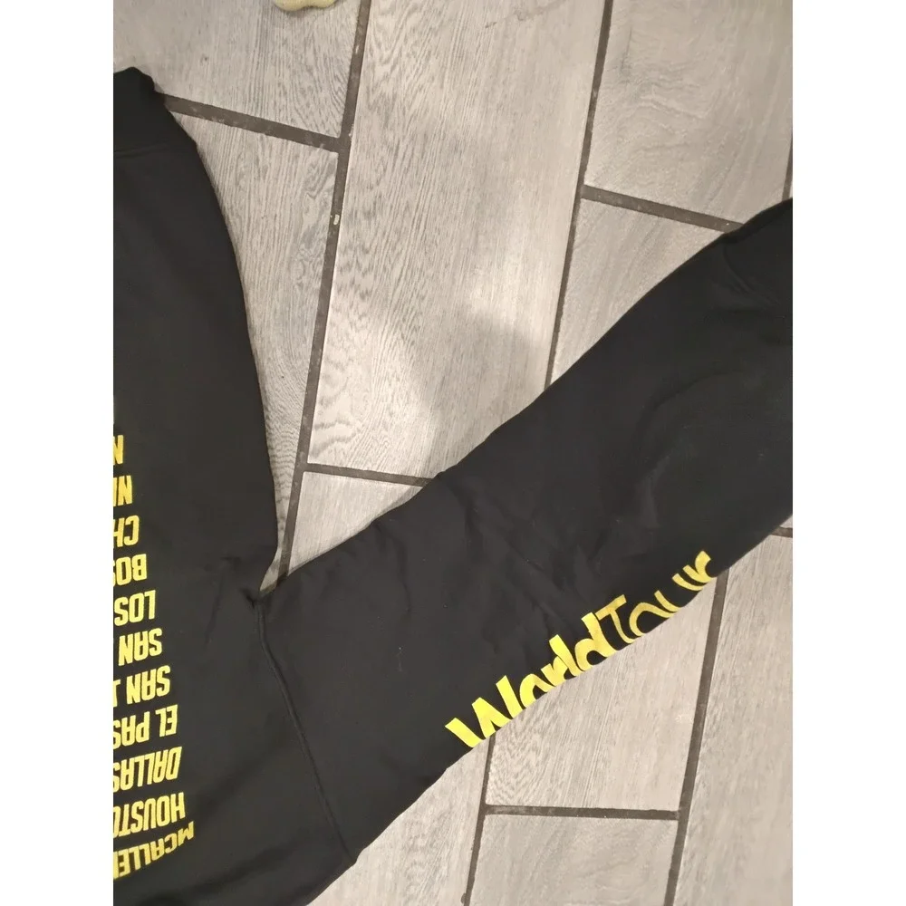 CNCO World‎ Tour Black Hoodie Concert Merch Graphic Pullover Size S